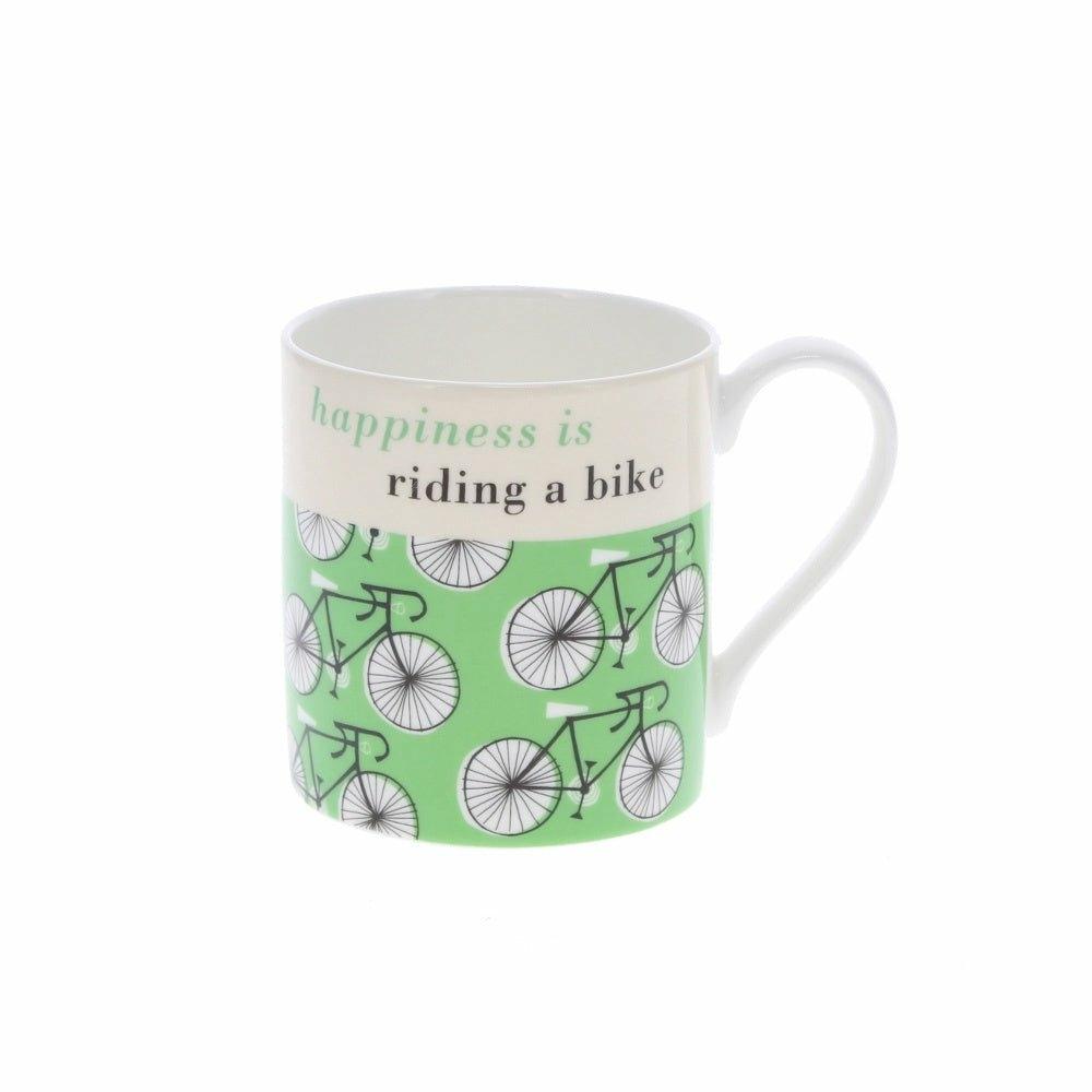 Happiness is Riding a Bike Mug, Green