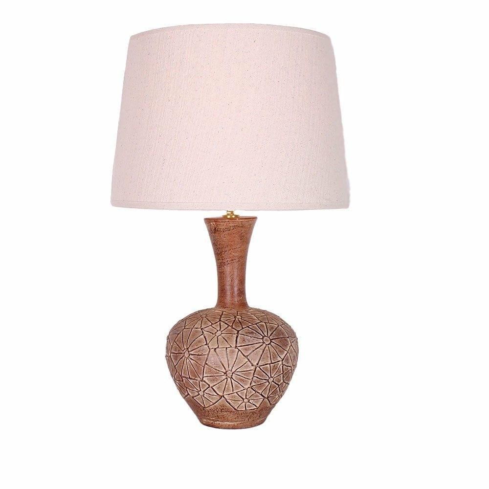 Heka Lamp, with a 14" Raw Natural Shade