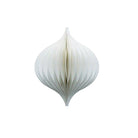 Honeycomb Paper Onion Decoration, 16cm White