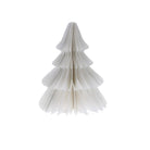 Honeycomb Paper Tree Decoration, 16cm White