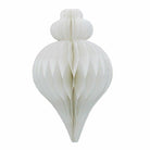 Honeycomb Teardrop Paper Decoration, 30cm White