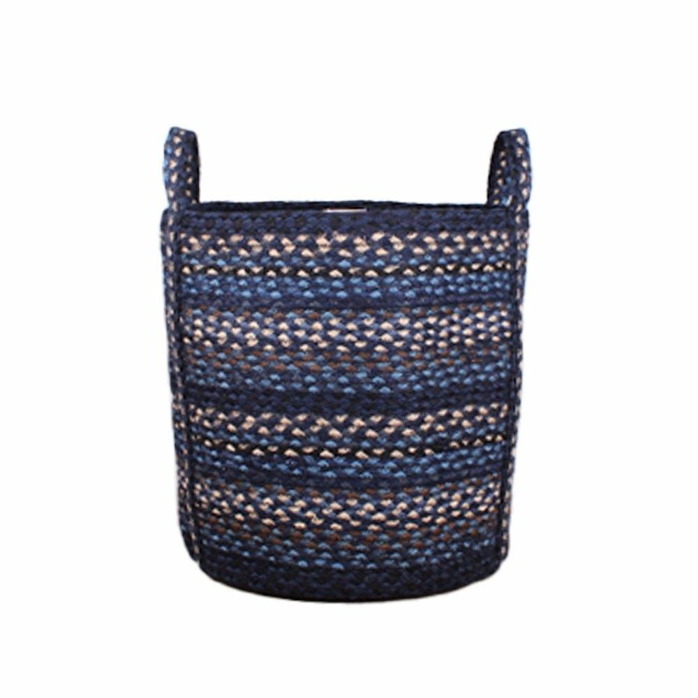 Indigo Jute Slouchy Basket