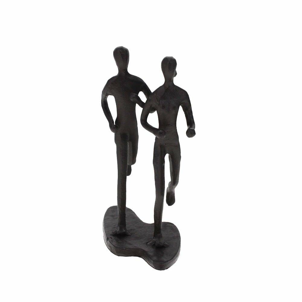 Jogging Couple Sculpture