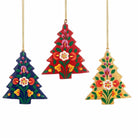 Hand-painted Kashmiri Christmas Tree Decoration