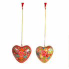 Kashmiri Floral Heart Bauble
