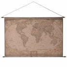 Large Fabric Hanging World Map