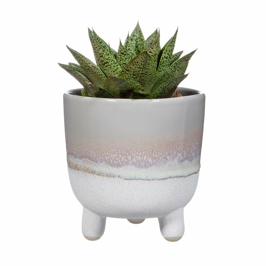 Large Grey Bohemian Glaze Planter