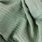 Large Lark Crinkle Cotton Throw, Eucalyptus