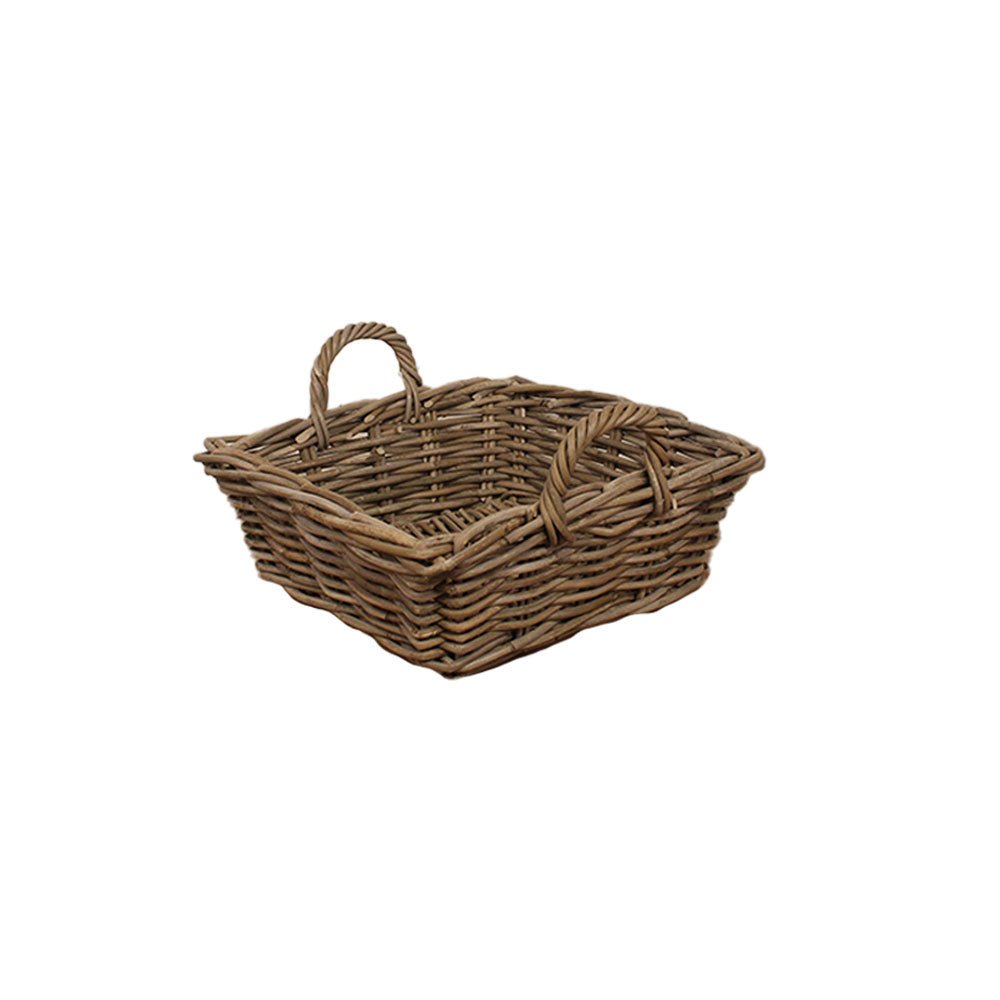 Large Low Kitchen Storage Baskets with Handles