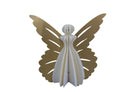 Large Paper Angel Decoration, White and Gold