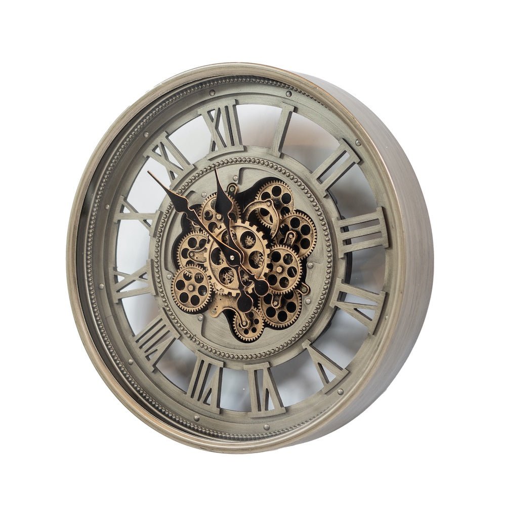 Large Wheel Clock with Gears - Angela Reed -