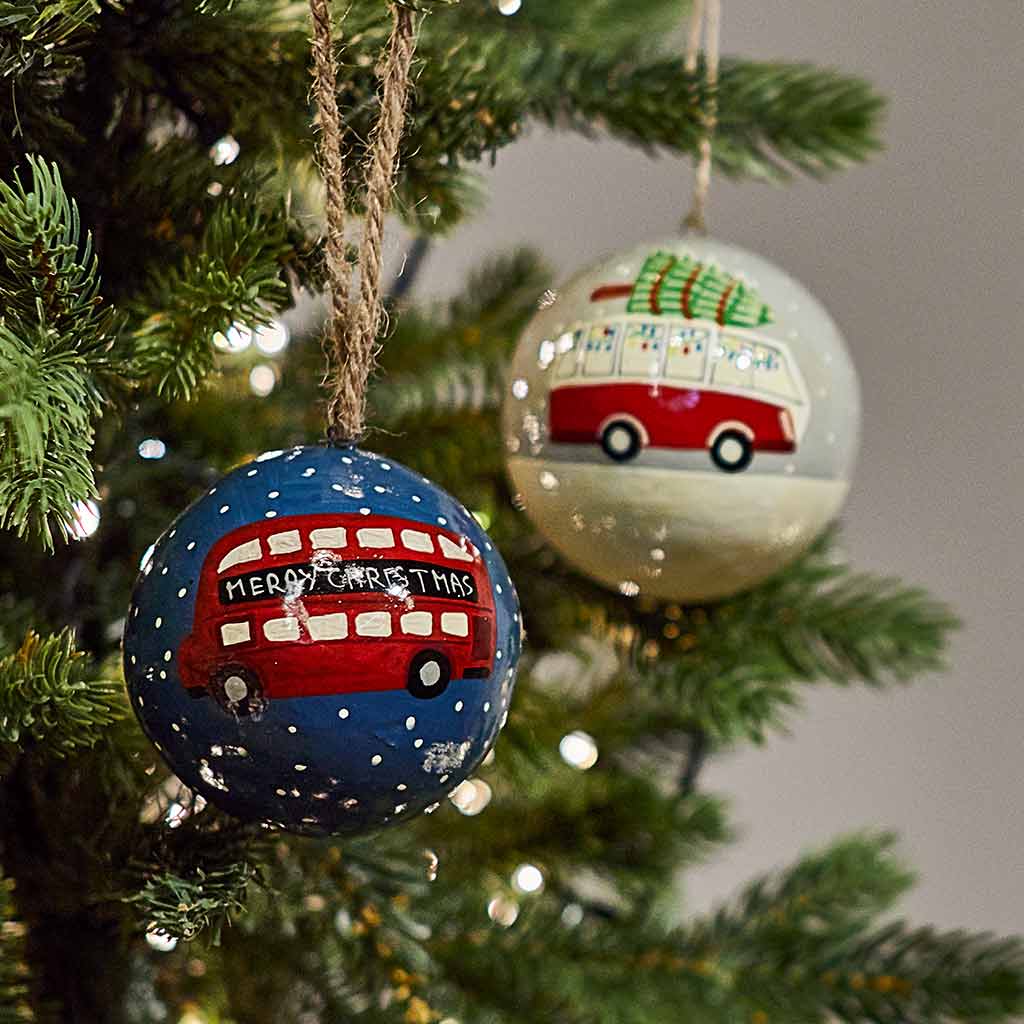 London Bus Bauble - Angela Reed - Christmas Decorations