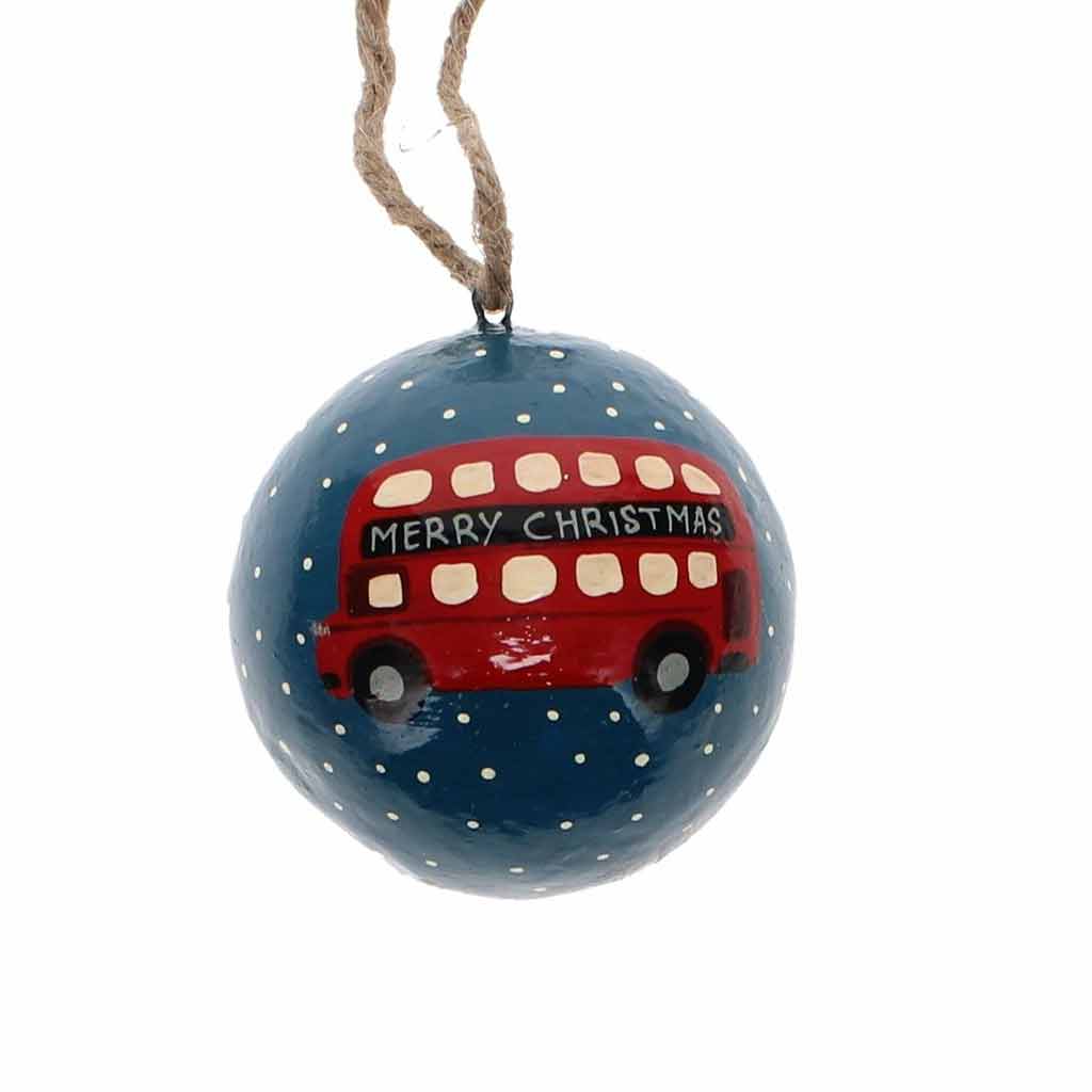 London Bus Bauble - Angela Reed - Christmas Decorations