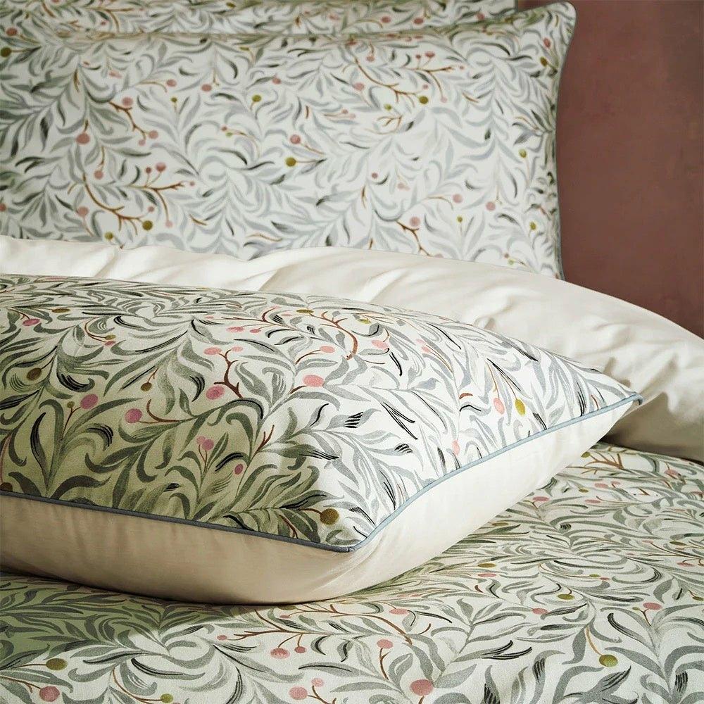 Malory Floral Pillowcase Set, Eucalyptus