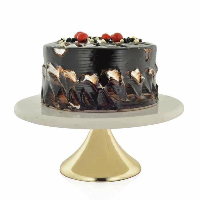 Marble and Gold Cake Stand