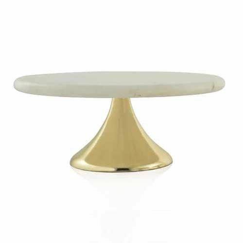 Marble and Gold Cake Stand, Large