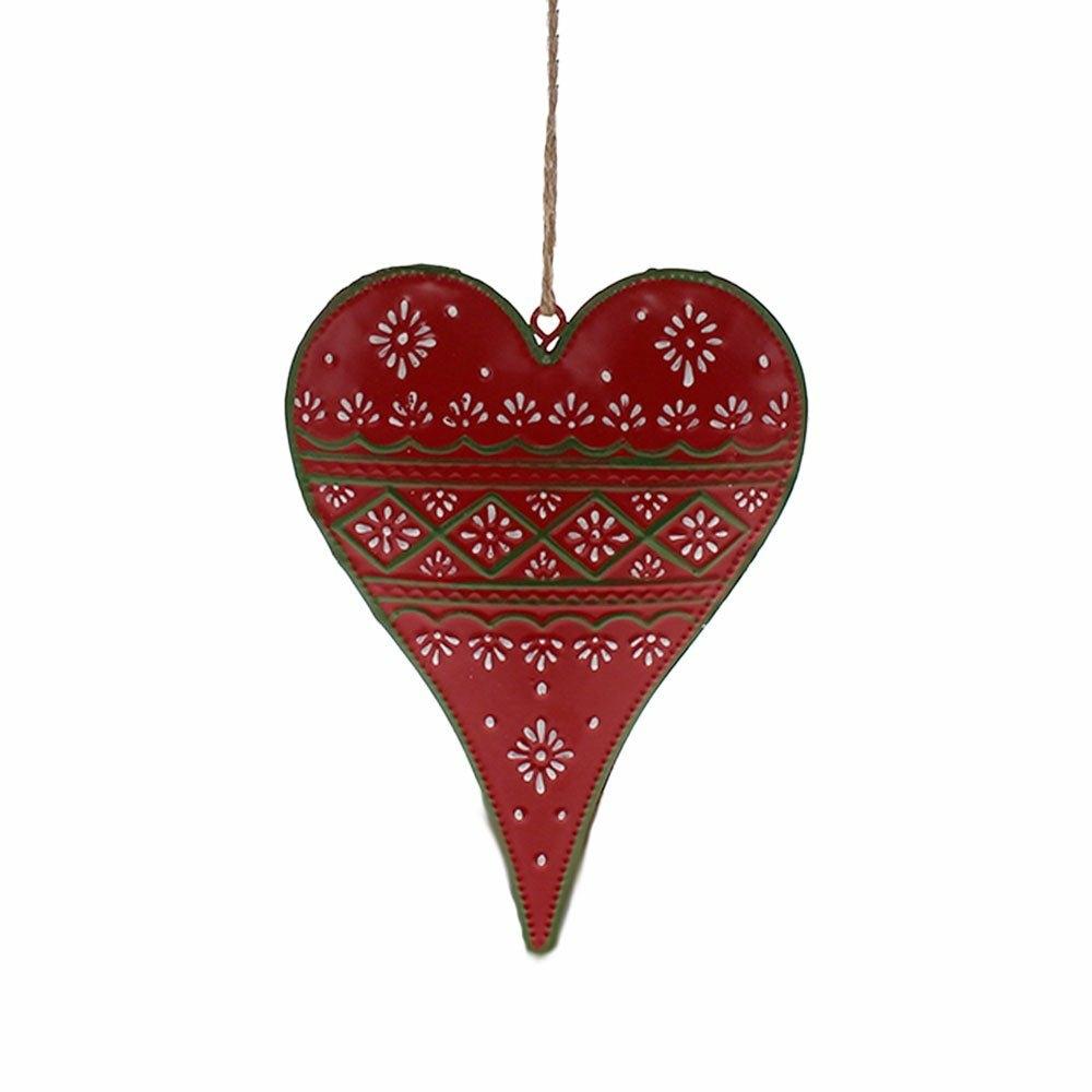 Medium Red Mehndi Heart