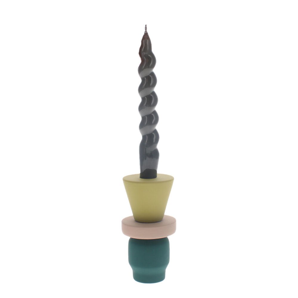 Medium Stack Candle Holder in Forest