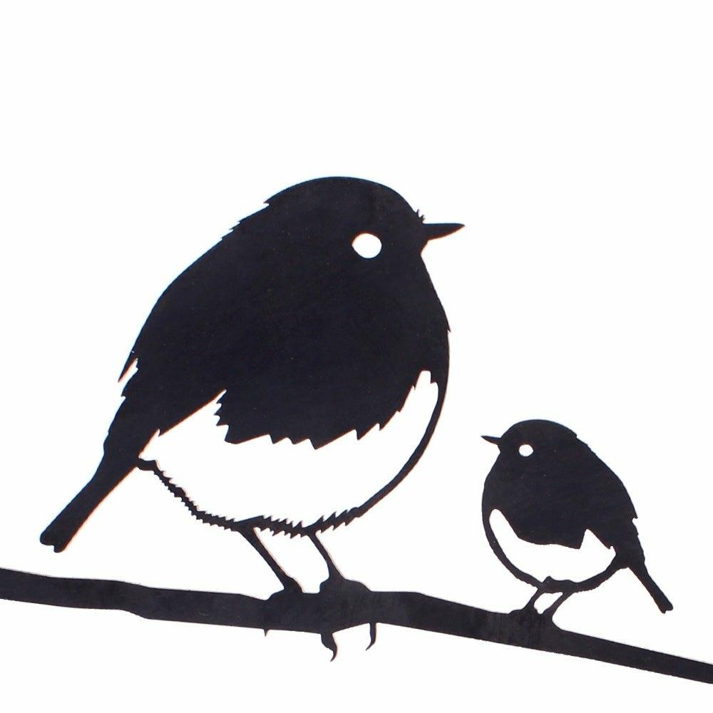 Metal Bird, Robin with Chick
