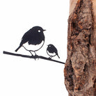 Metal Bird, Robin with Chick