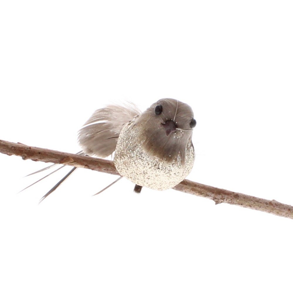 Mini Feather Bird on Clip - Angela Reed - Christmas Decorations