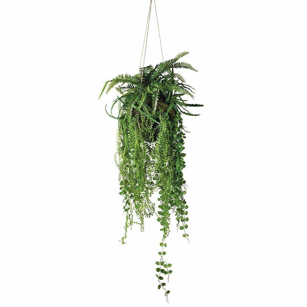 Mixed Fern Tropical Hanging Ball