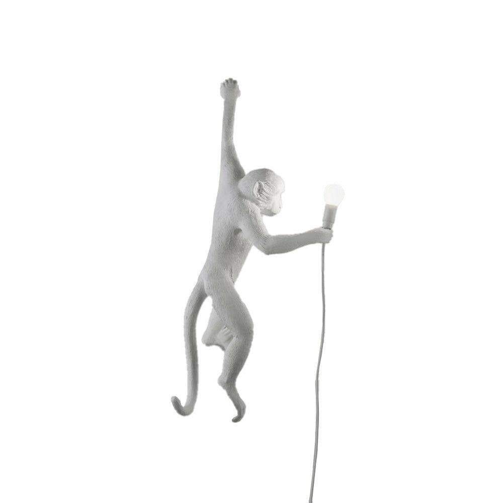 Monkey Lamp, Hanging Version, Left, White