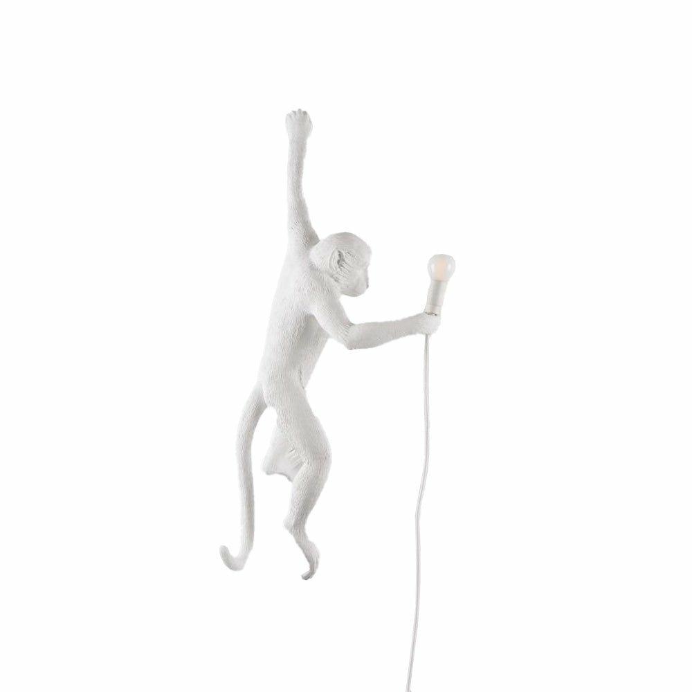 Monkey Lamp, Hanging Version, Left, White