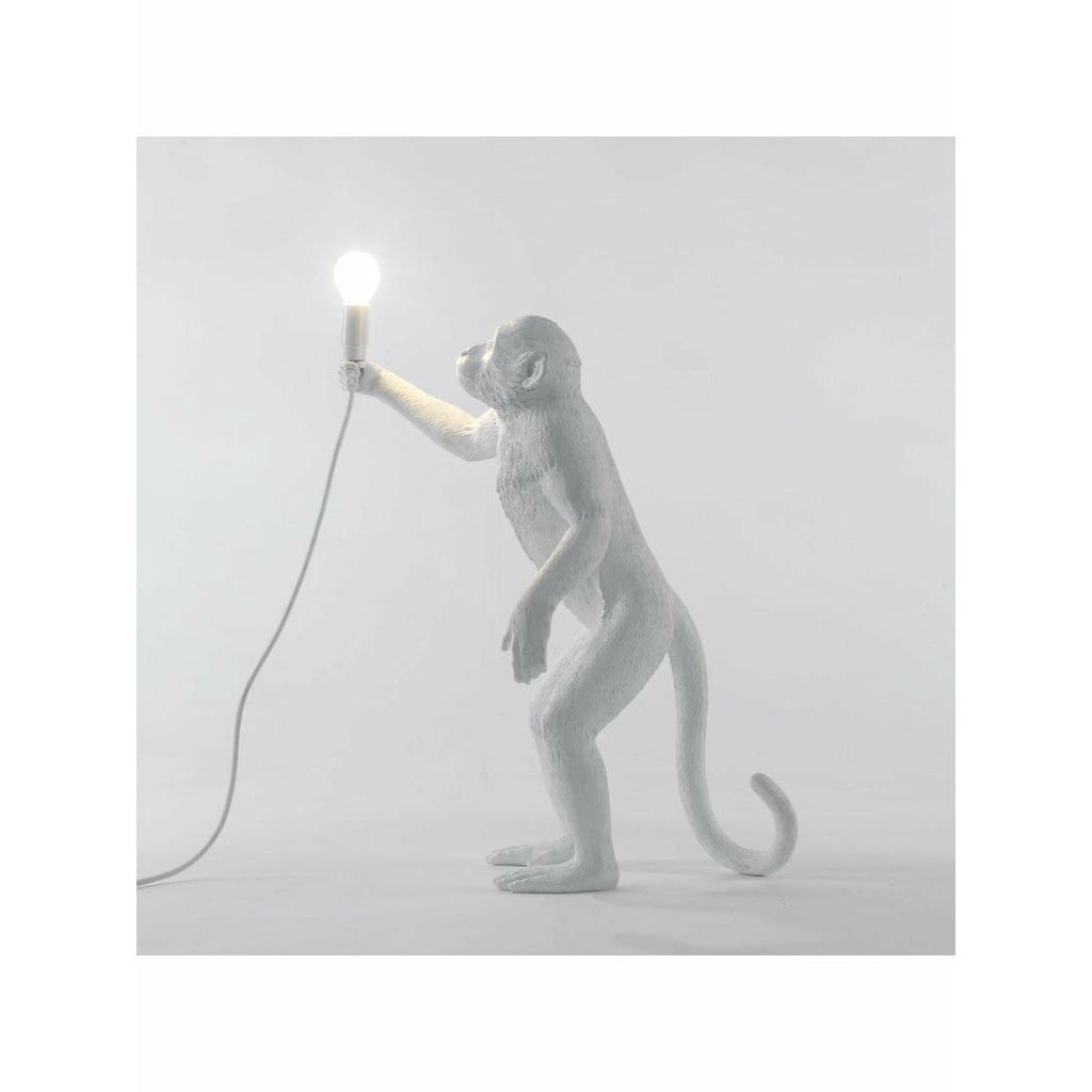 Monkey Lamp, Standing Version, White