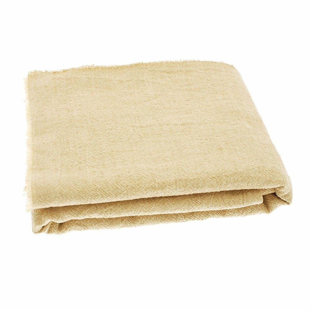 Natural Linen and Cotton Throw