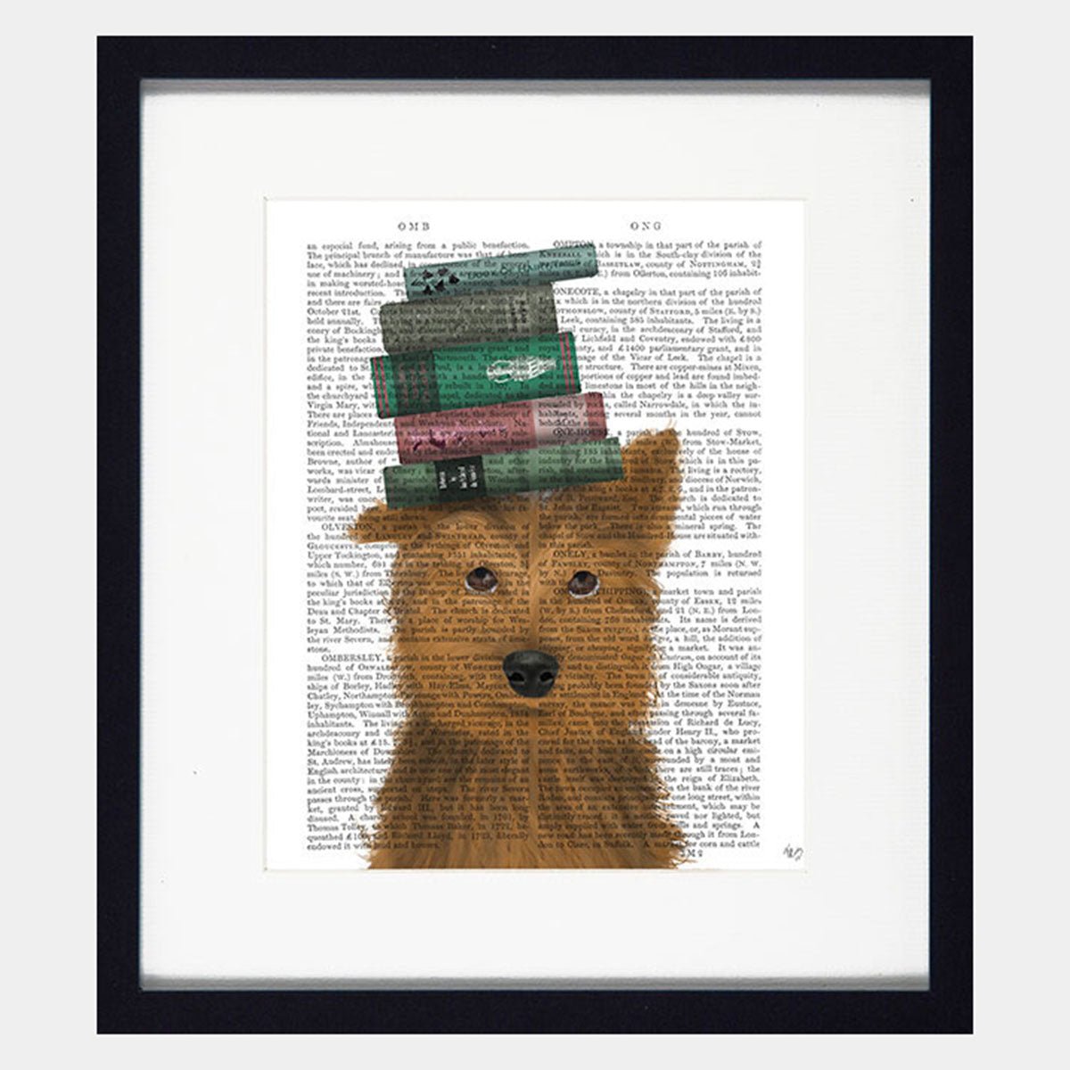 Novel Dog Artwork - Schnauzer