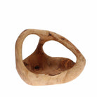 Olive Wood Fruit Basket with Handle