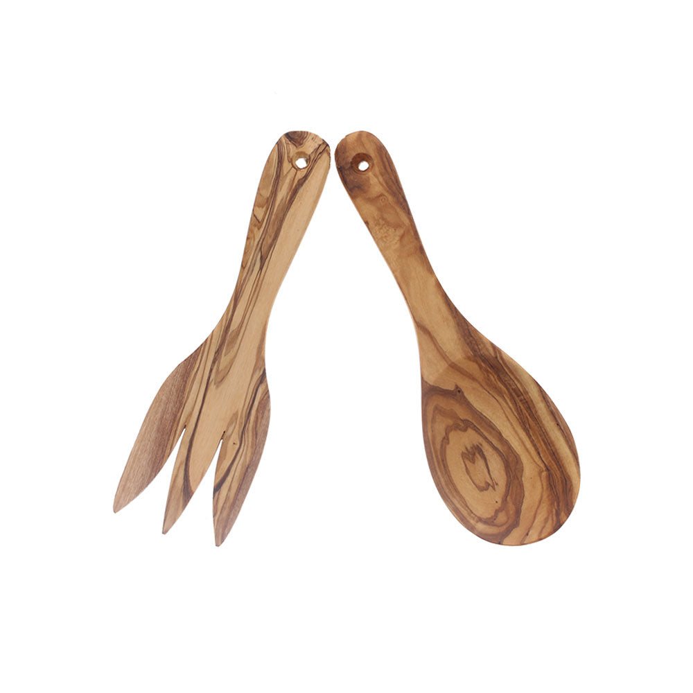 Olive Wood Salad Servers