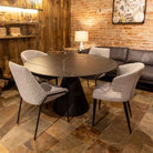 Oslo Sintered Stone Twist Table, Black