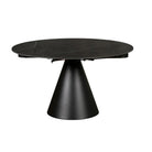 Oslo Sintered Stone Twist Table, Black