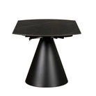 Oslo Sintered Stone Twist Table, Black