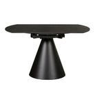 Oslo Sintered Stone Twist Table, Black