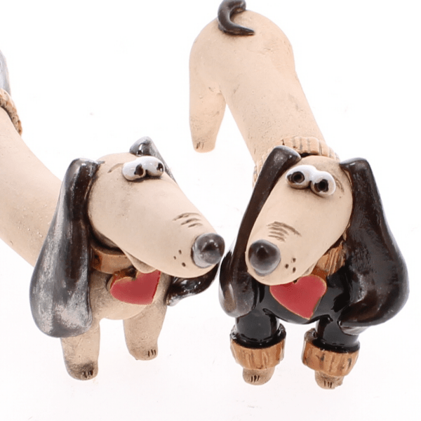 Pair of Dachshunds, Black - Angela Reed -