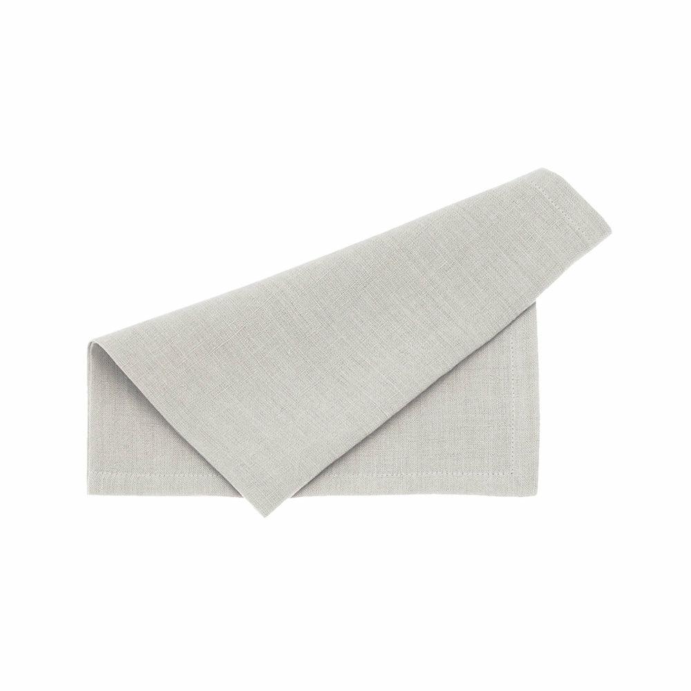 Pale Grey Linen Napkin, Set of Two