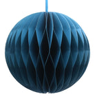 Paper Bauble Decoration, Turquoise, 10cm
