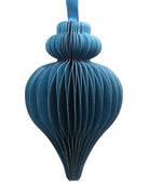 Paper Teardrop Decoration, Turquoise, 10cm