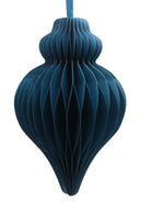 Paper Teardrop Decoration, Turquoise, 20cm