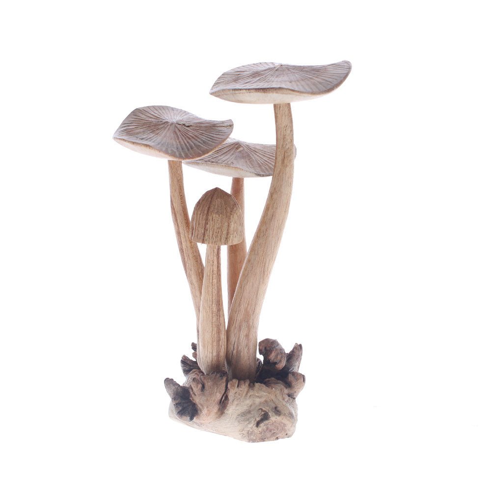 Parasite Wood with Four Mushrooms, Large
