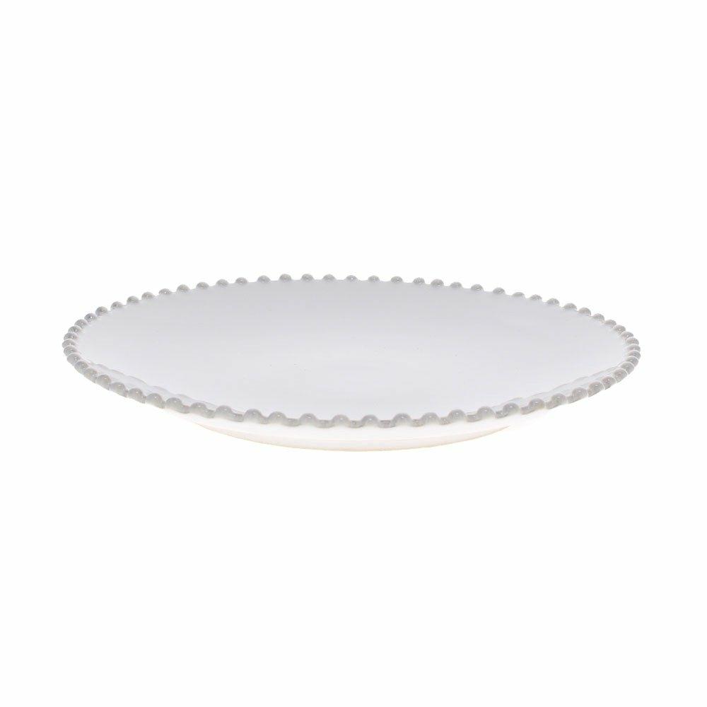 Pearl White Dinner Plate