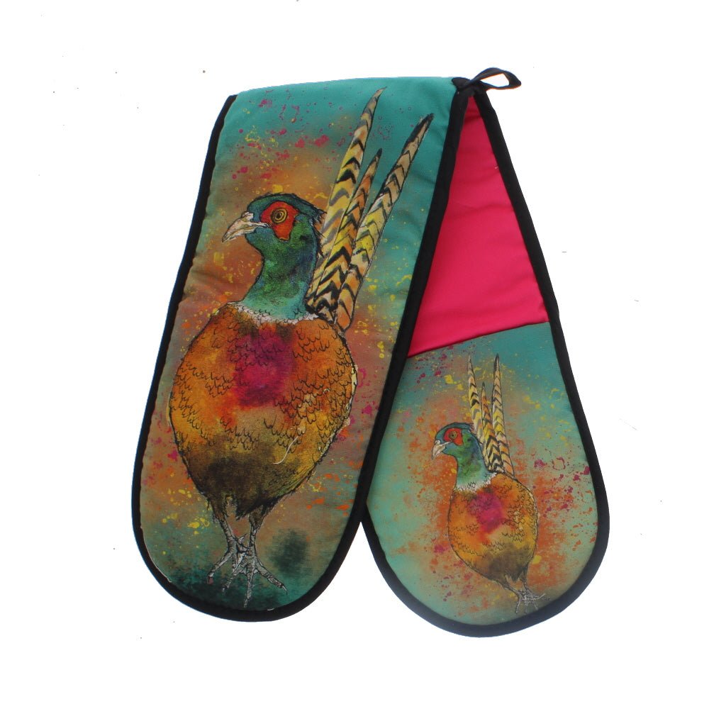 Pheasant Double Oven Glove - Angela Reed -