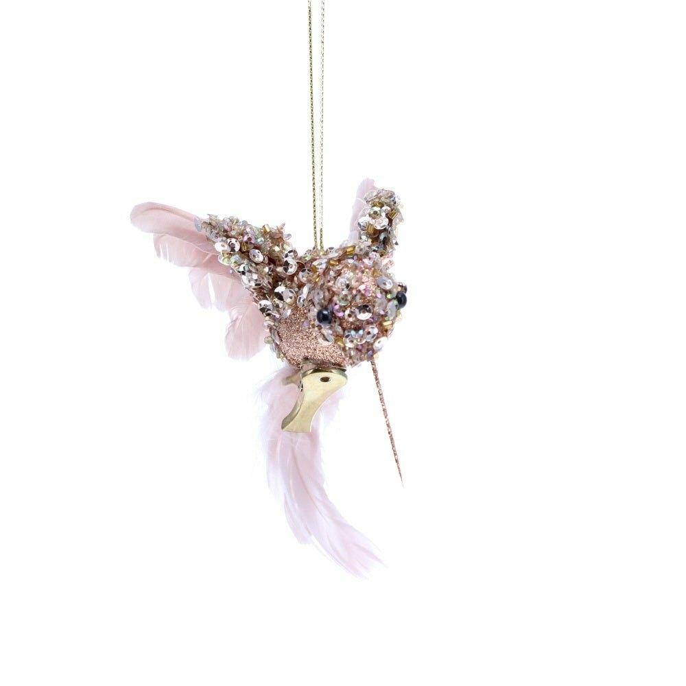 Pink Hummingbird Clip Decoration