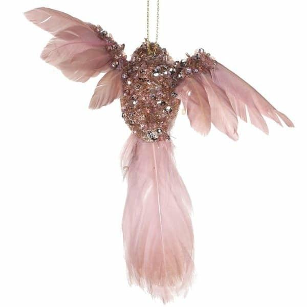 Pink Hummingbird Clip Decoration