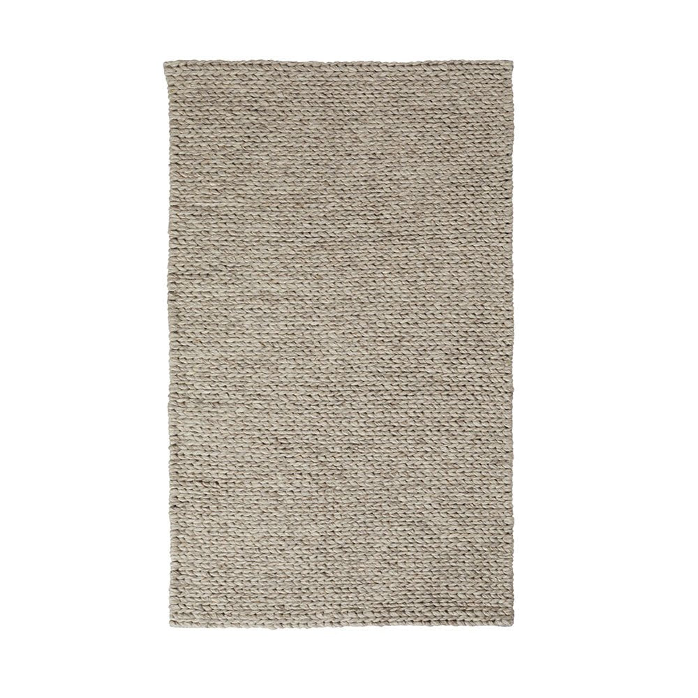 Plait Wool Rug, 60 x 90 cm, Taupe