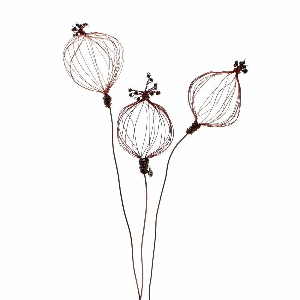 Poppyhead Wire Bloom, Copper