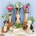 Pottery Schnauzer Vase